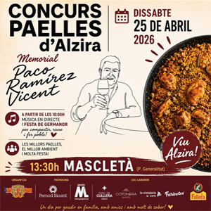 Concurs de paelles Memorial Paco Ramírez Vicent 2026
