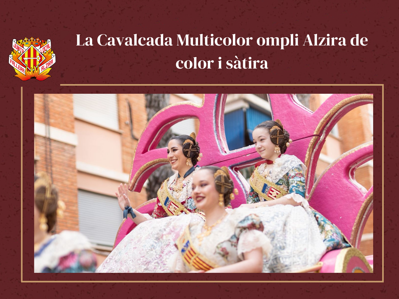 Imatge portada de la noticia La Cavalcada Multicolor ompli Alzira de color i sàtira